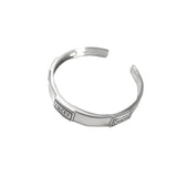 925 Silver Hiphop Lukey Letters Bracelet - Vintage Style