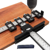 Wood Drilling Dowelling Guide for Cabinet Hardware Installation, Black