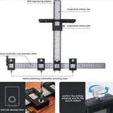 Wood Drilling Dowelling Guide for Cabinet Hardware Installation, Black