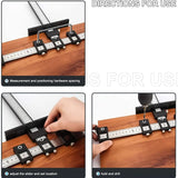 Wood Drilling Dowelling Guide for Cabinet Hardware Installation, Black