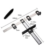 Wood Drilling Dowelling Guide for Cabinet Hardware Installation, Black