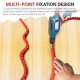 Flexible Curve Template Guide for Wood Board Cutting