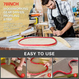 Flexible Curve Template Guide for Wood Board Cutting