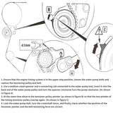 Water Pump Wrench for GM 1.6L Timing Belt Tension Spanner