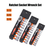Socket Wrench Set Extension Rod Ratchet Spanner Car Motorcycle Repair Tool