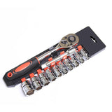 Socket Wrench Set Extension Rod Ratchet Spanner Car Motorcycle Repair Tool