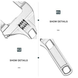 20MM Large Opening Bathroom Wrenches Adjustable Short Handle Wren