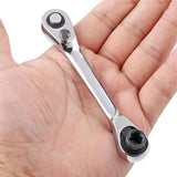 Mini 1/4 inch Double Ended Quick Socket Ratchet Wrench Rod Screwdriver Bit Tool