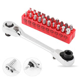 Mini 1/4 inch Double Ended Quick Socket Ratchet Wrench Rod Screwdriver Bit Tool