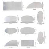 10PCS Pottery Clay Steel Serrated Scraper Polymer Cutter Tools