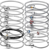 925 Silver Charm Bracelet for Women Friendship Jewelry