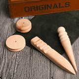 Wood Leather Edge Burnisher Slicker Leather Craft Tool Polished Grinding Rod DIY