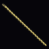 24K Real Gold Plated Car Flower Bracelet Wedding Jewelry Gift