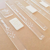 Polymer Clay Thickness Ruler Acrylic Roller Guide Rail