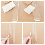Polymer Clay Thickness Ruler Acrylic Roller Guide Rail
