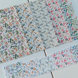 Watercolor Flower Figure Pottery Clay Transfer Paper DIY Earrings