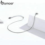 Snakebone Link Chain Bracelets 925 Silver Charms Anniversary SCB153