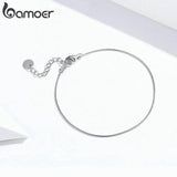 Snakebone Link Chain Bracelets 925 Silver Charms Anniversary SCB153