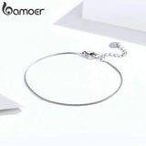 Snakebone Link Chain Bracelets 925 Silver Charms Anniversary SCB153