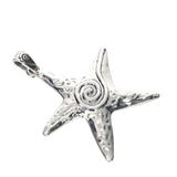 3Pcs Swirl Starfish Stars Tibetan Silver Pendant for DIY Jewelry Making