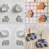 Mini Animal Shaped Clay Cutter Set for Jewelry Making
