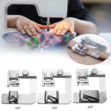 Domestic sewing machine with piping presser foot DIY sewing tool