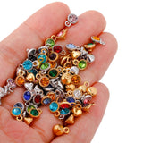 5pc Stainless Steel 12 Birthstone Charms Pendants DIY Jewelry Making