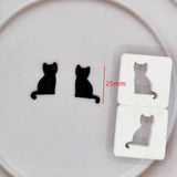 Cat Soft Pottery Polymer Clay Mold Set DIY Earrings J