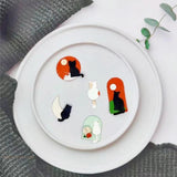 Cat Soft Pottery Polymer Clay Mold Set DIY Earrings J