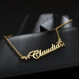 Acheerup Custom Name Necklace with Zircon