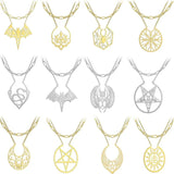 Hollow Bat Snake Gothic Necklace Stainless Steel