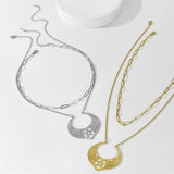 Hollow Bat Snake Gothic Necklace Stainless Steel