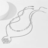 Hollow Bat Snake Gothic Necklace Stainless Steel