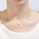 Heart Pendant Necklace For Women Ladies Girls Stainless Steel Wedding Jewelry