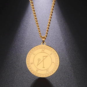 Archangel Michael Necklace Stainless Steel Talisman