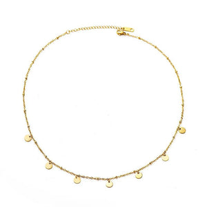Stainless Steel Plated Charm Pendant Necklace for Women