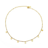 Stainless Steel Plated Charm Pendant Necklace for Women