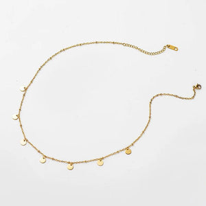 Stainless Steel Plated Charm Pendant Necklace for Women