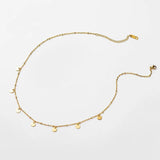 Stainless Steel Plated Charm Pendant Necklace for Women