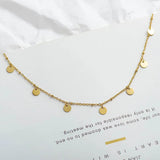 Stainless Steel Plated Charm Pendant Necklace for Women