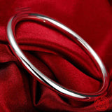 925 Silver Round Cuff Bracelet for Women