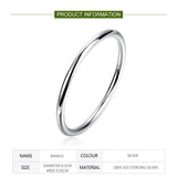 925 Silver Round Cuff Bracelet for Women
