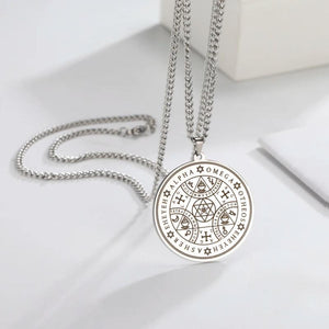 Enochian Seal Necklace Archangels Pendant Protection Amulet Jewelry