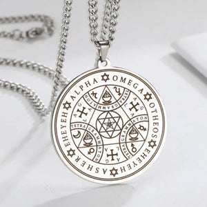 Enochian Seal Necklace Archangels Pendant Protection Amulet Jewelry