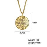 Enochian Seal Necklace Archangels Pendant Protection Amulet Jewelry