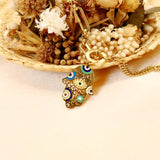 Evil Eye Fatima Hand Pendant Necklace Stainless Steel Clavicle Chains
