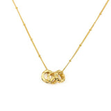 Stainless Steel Green CZ Round Pendant Necklace for Women