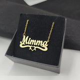 Custom Name Necklace for Women Personalized Heart Butterfly Pendant