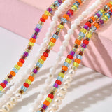 Beads Shell Choker Necklace Women Bead Clavicle Chain Pendant Female Neck