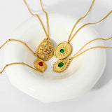 Geometric Luck Charms Pendant Necklace for Women